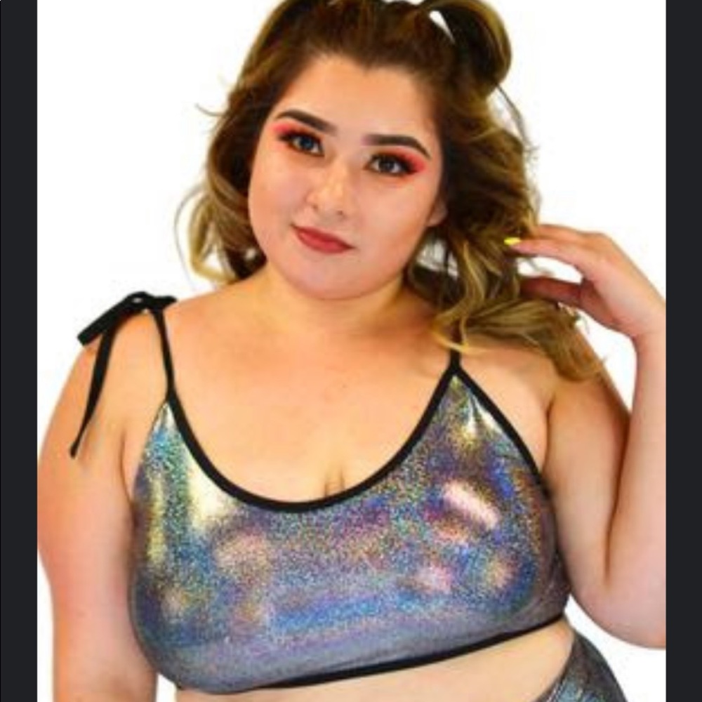 Rolita Couture hologram top
